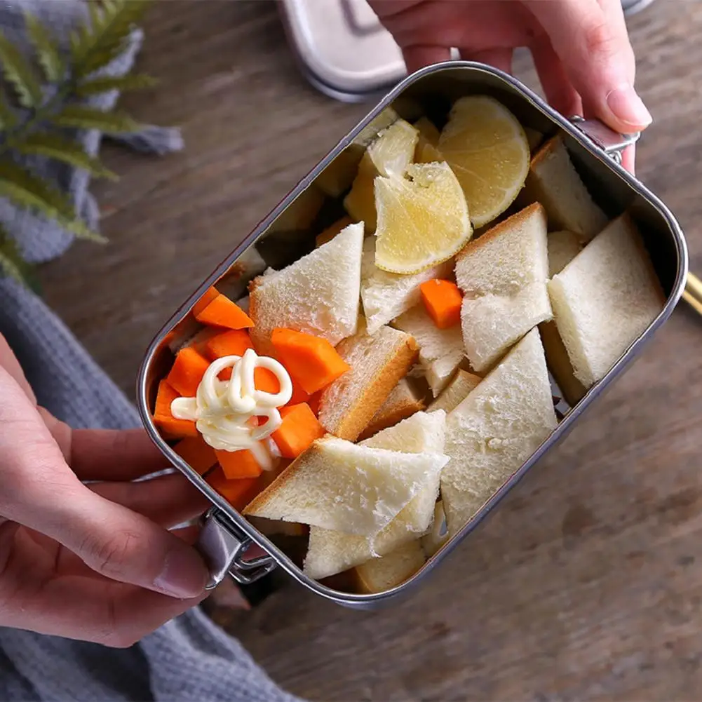 1 шт. Новый Ланч бокс 304 высшего класса из нержавеющей стали Силиконовое