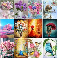full roundsquare drill diy 5d diamond painting cross stitch flower diamond embroidery mosaic picture rhinestone decor home gift