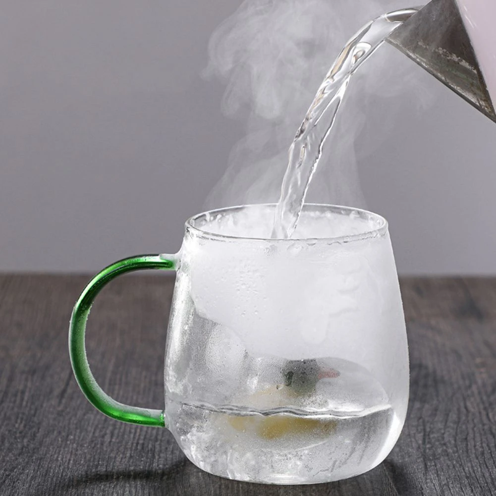 3D мультяшное животное стеклянная чашка домашняя Милая Высокая боросиликатная