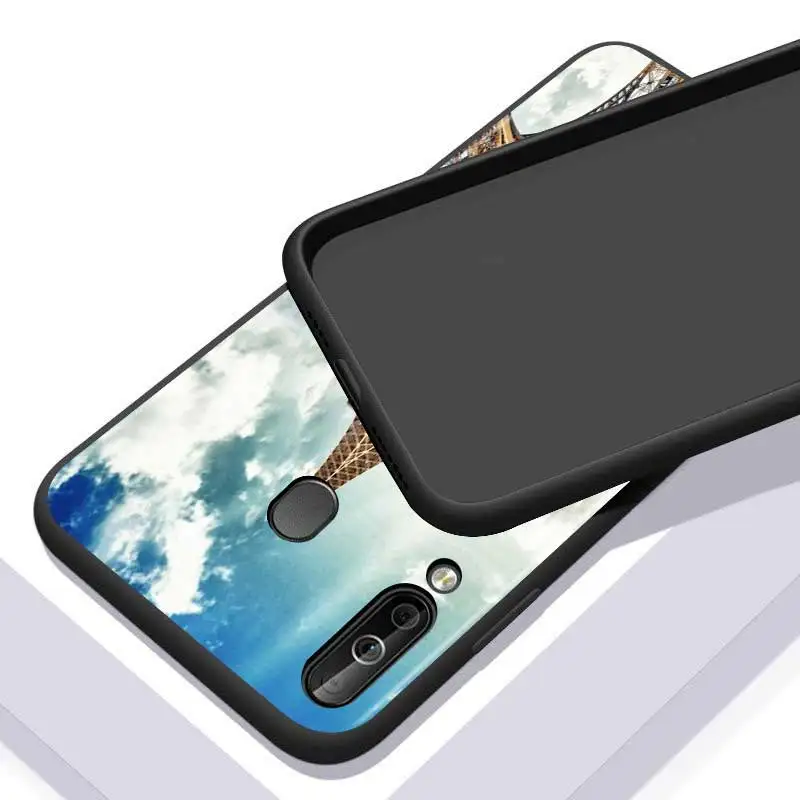 

Paris Eiffel Tower for Huawei P Smart Z S Plus 2020 2019 Nova 5T 5i 5 4e 4 3i 3e 3 2i Phone Case Bright Black Cover