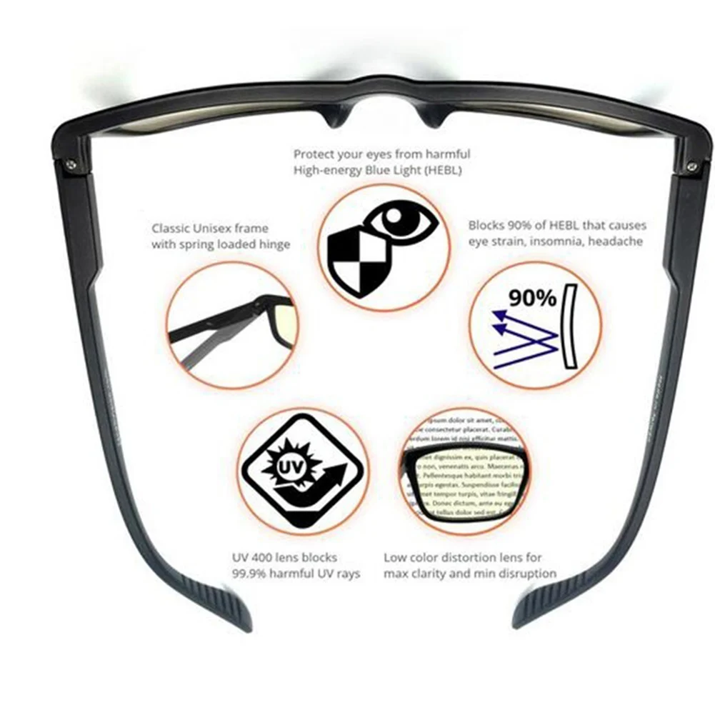 Очки унисекс с защитой от усталости и излучения сисветильник света|Мужские