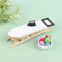 dollhouse miniature furniture ironing board scene set model for doll house home decor kids play toys
