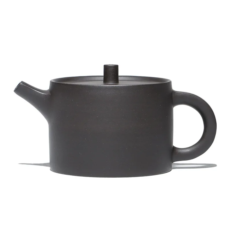 

Cylindrical purple clay teapot handmade teapot large famous teapot purple clay tea set gift