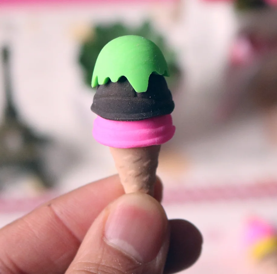 2 шт. мороженое резиновый ластик для карандаша канцелярские товары школы Товары