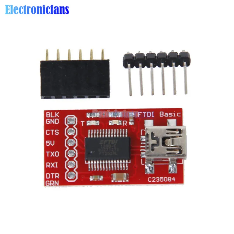 Diymore FT232RL FT232 FTDI USB 3,3 V 5,5 V to ttl модуль последовательного адаптера Mini USB порт для arduino pro mini USB TO 232 USB to ttl