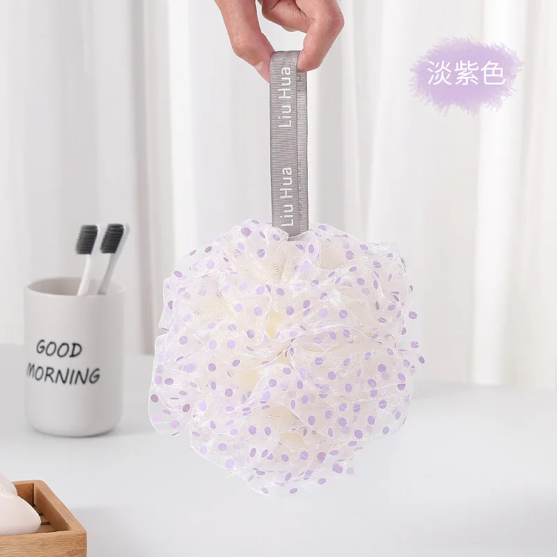 Exfoliating Bath Ball Soft Sponge Nylon Cleaning Brush Shower Puff Body Cleaner Scrubbers Bathroom Supplies | Красота и здоровье