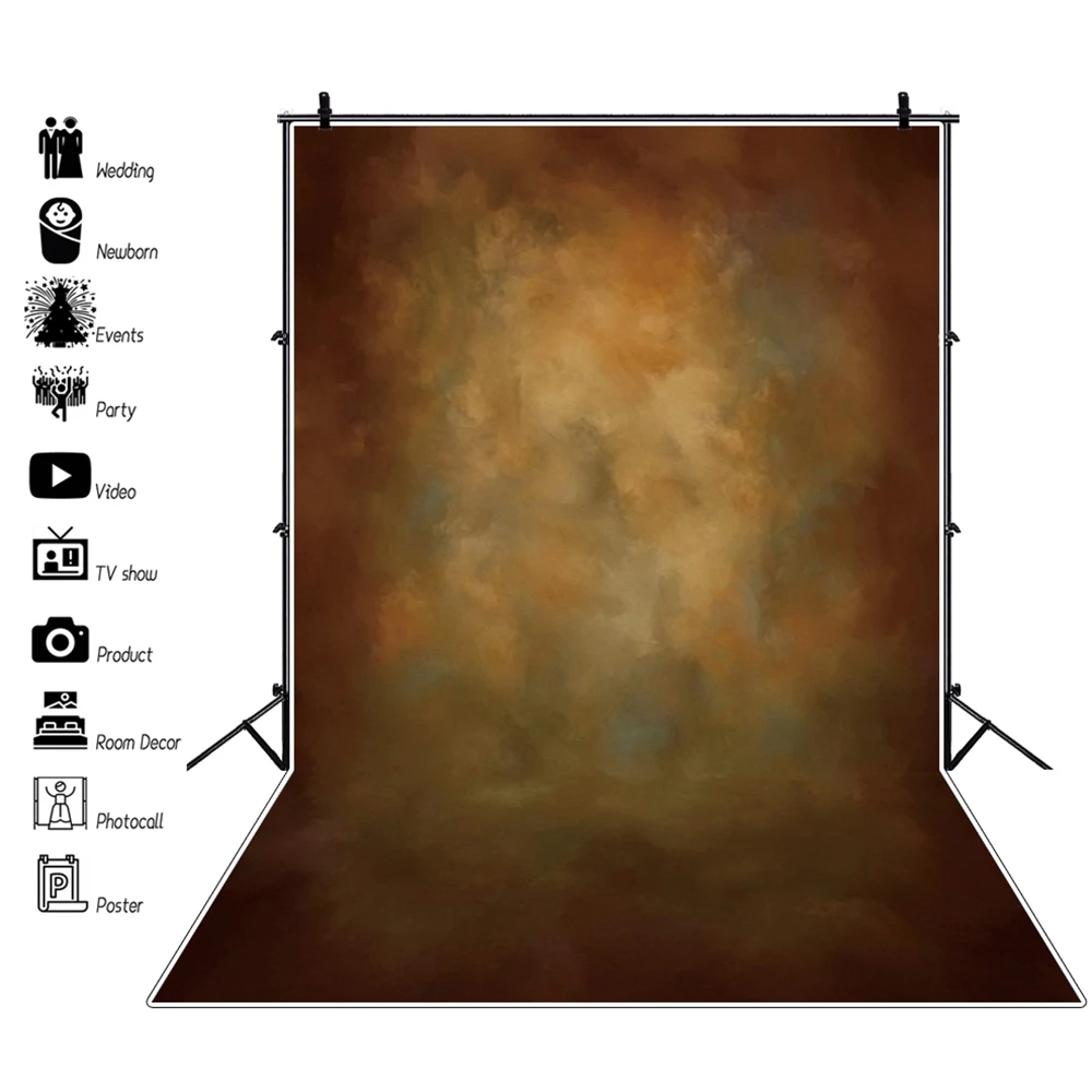 Yeele градиент гранж Винтаж однотонные Цвет стены текстура узор Детские портрет