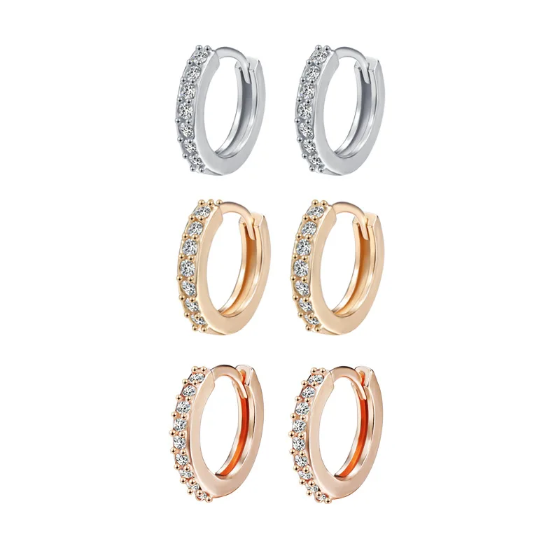 

European and American New Women's Earrings Creative Retro Simple Beautiful Circle Ear Ring Jewelry for Women
