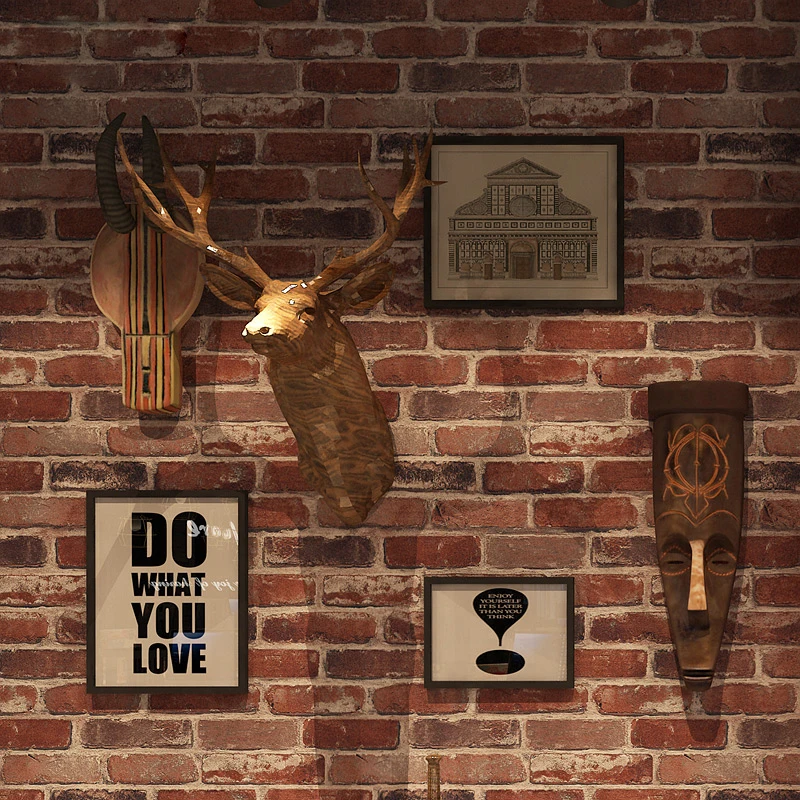 Рулон 3D искусственной кирпичной стены винтажная моющаяся виниловая 3d-бумага в