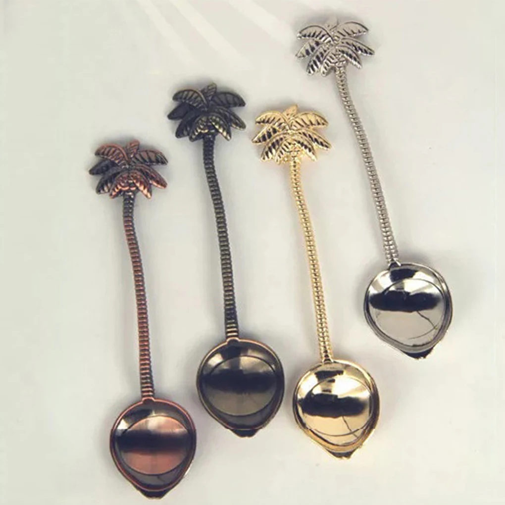 Новый Кокосовая пальма чайная кофейная ложка мороженого небольшие украшения