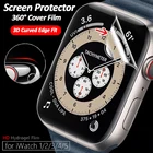 Гидрогелевая пленка для защиты экрана Apple Watch Series 6 SE 5 4 3 2 1, чехол 44 мм 40 мм 42 мм 38 мм, ультратонкая защита экрана
