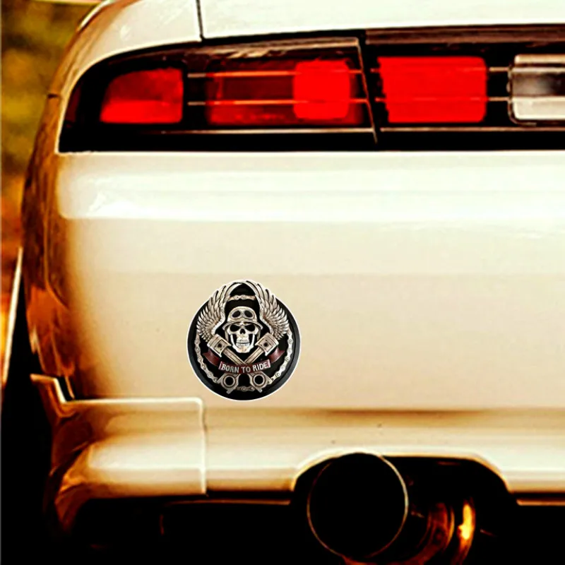 

Skull Car Sticker Auto Accessories Car Window Car Styling Decal PVC 15cmx14cm Cover Scratches Waterproof