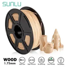 SUNLU 1.75MM WOOD FILAMENT 3D Printer Filament 1KG 1.75 mm Low Odor Dimensional Accuracy +/- 0.02 mm