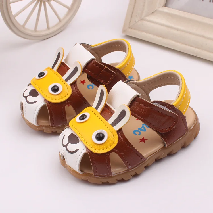 J Ghee/Летняя детская обувь Сандалии для мальчиков и девочек Светодиодный