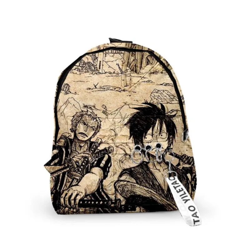Аниме ONE PIECE Monkey D. Luffy Vinsmoke Sanji Nami Shanks Boa Hancock Косплей рюкзак граффити тренд