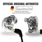 100% QKZ VK1 ZS10 наушники для бега спортивные наушники с 4 драйверами гарнитура ZS6 с 4 динамическими гибридными вкладышами наушники HIFI DJ монитор