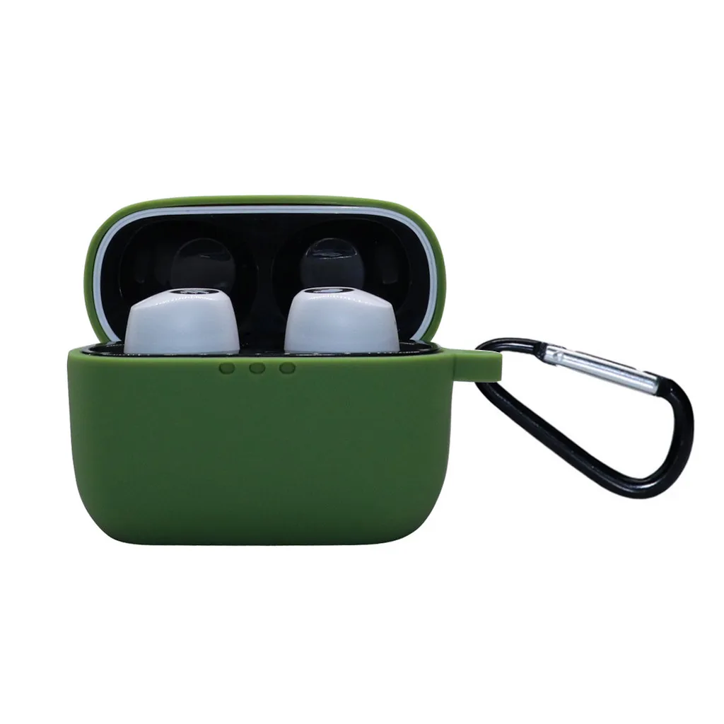 Силиконовый противоударный защитный чехол для наушников с крючком Edifier tws2 мягкий