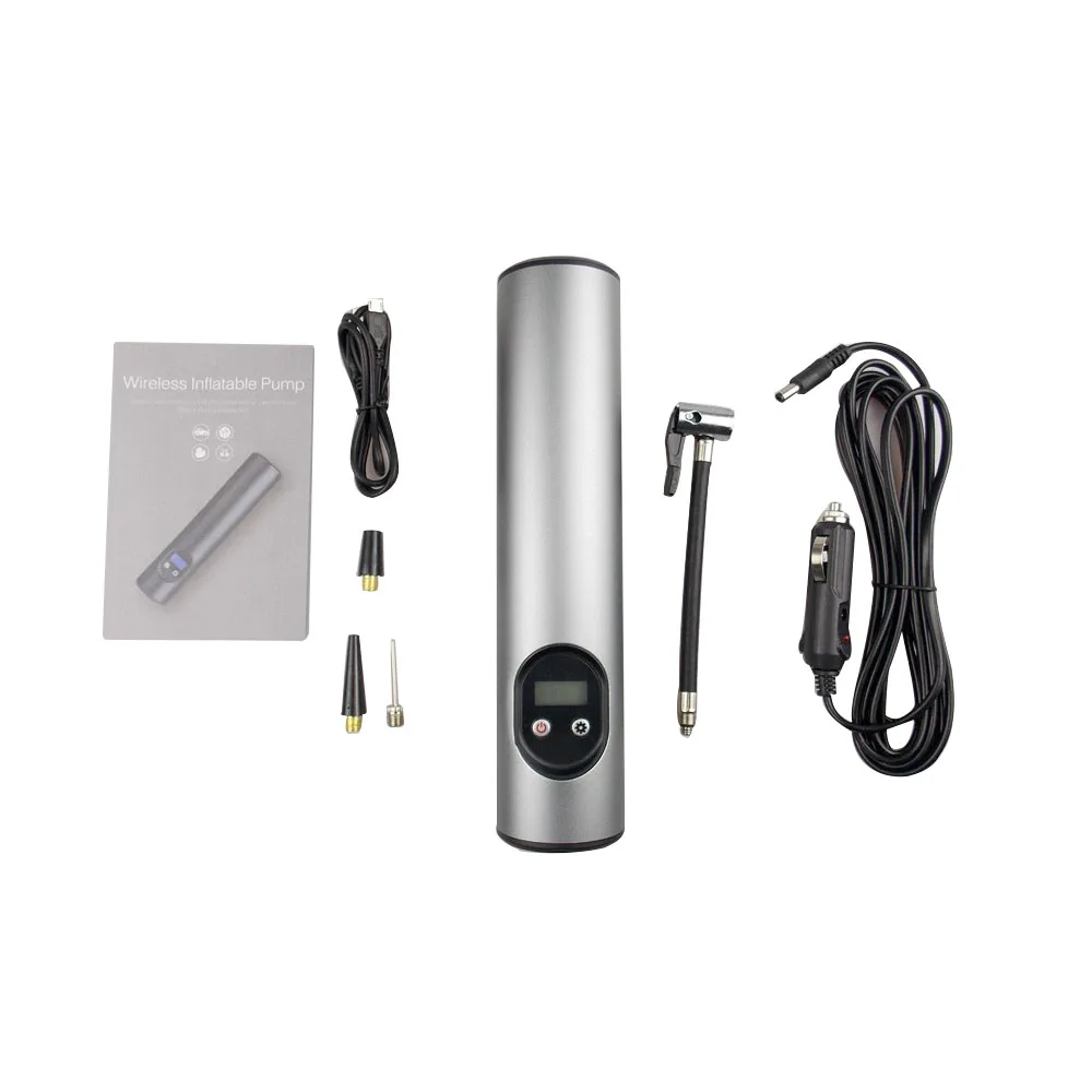 

150 PSI Car Tire Inflator Rechargeable Handheld Air Compressor Pump Lcd Display USB Air Pump For Bicycles Balls Swimming Rings