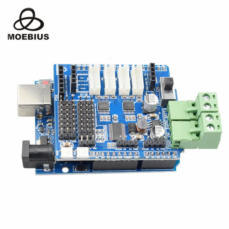 Комплект беспроводного контроллера RC для Arduino Mecanum Wheel Robot Car с джойстиком PS2 + плата