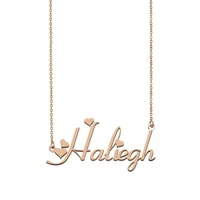 haliegh name necklace custom name necklace for women girls best friends birthday wedding christmas mother days gift
