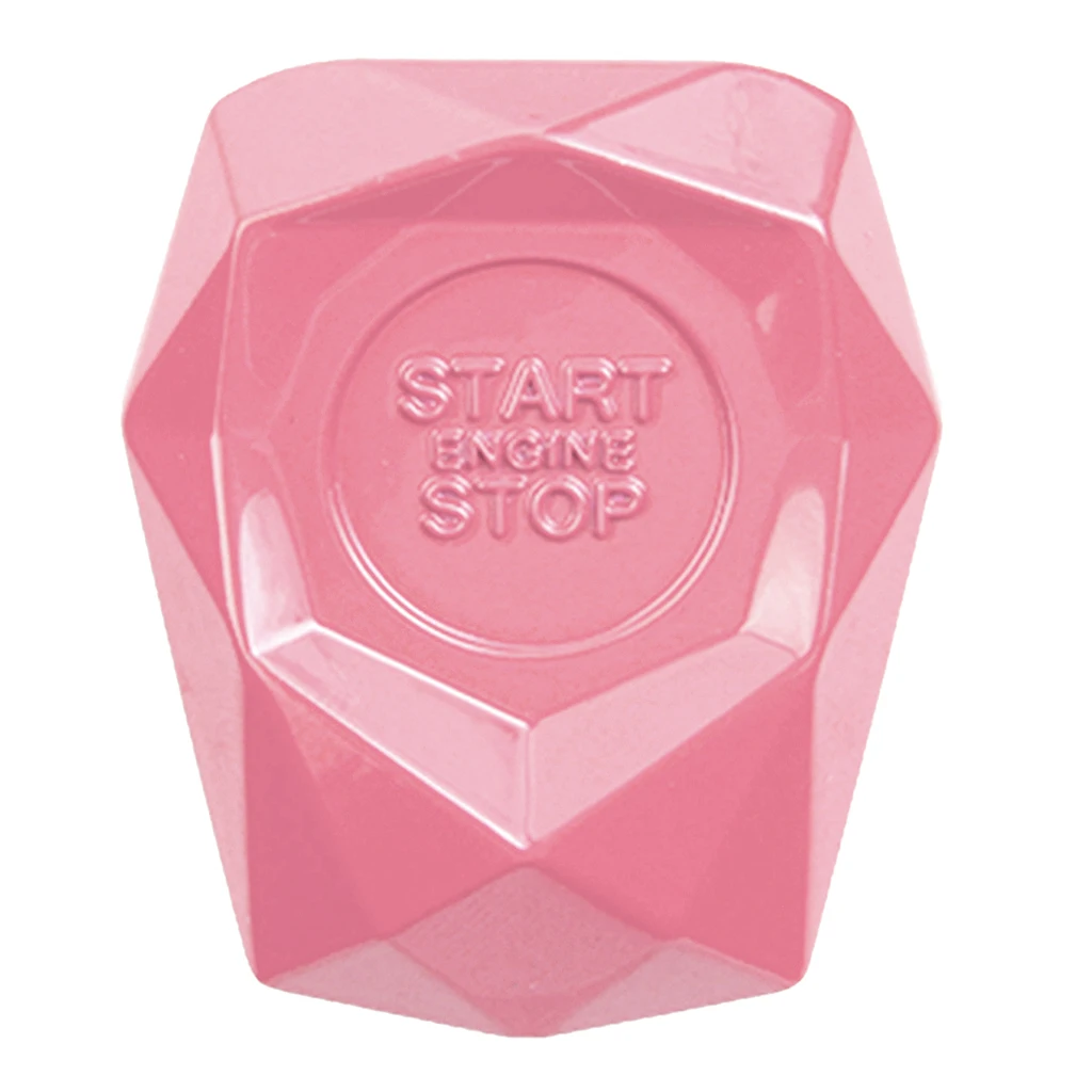 

Розовая крышка кнопки запуска автомобиля, защитная крышка кнопки запуска двигателя, универсальная