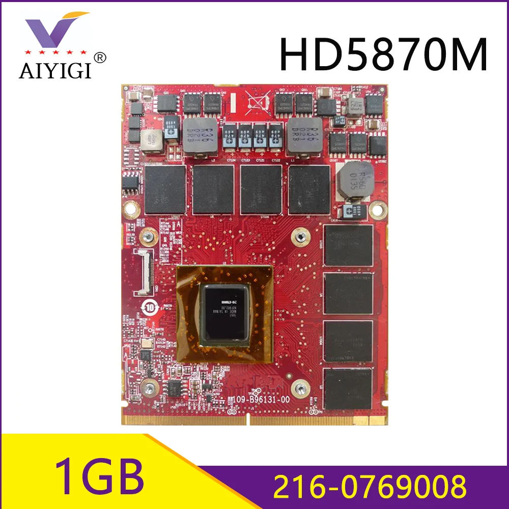 Видеокарта Radeon HD5870 HD5870M GDDR5 1 ГБ 216 0769008 с X кронштейном для Dell Alienware M15X R2 M17X 100% ТЕСТ