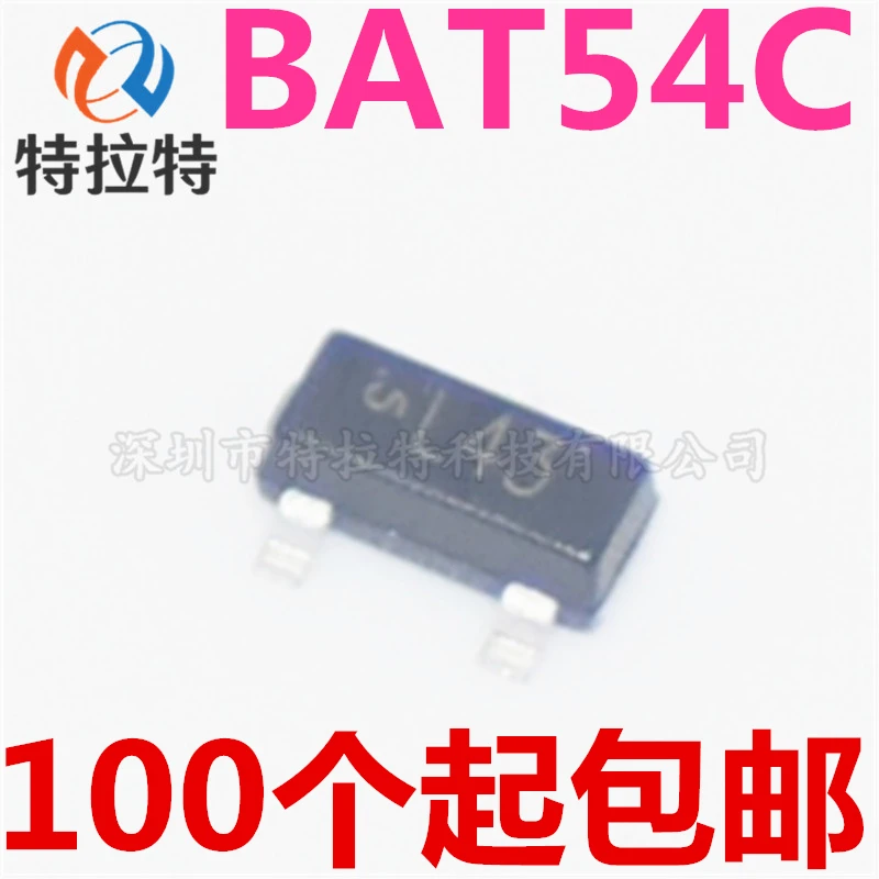 100% новый и оригинальный BAT54C L43 SOT 23 200MA 30V (3000 = 95)|Запасные части| |