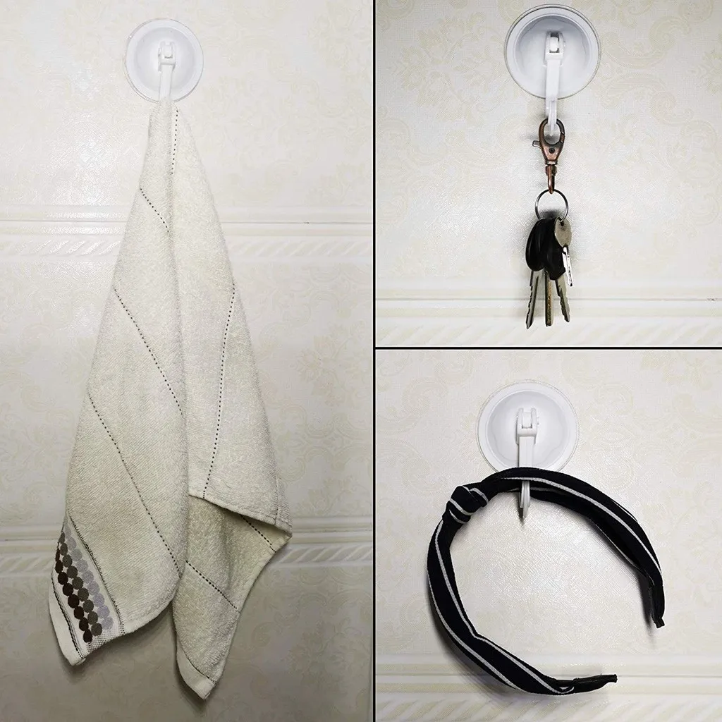 4 шт. присоска крючки Вакуумные присоски вешалки съемные Многоразовые без клей