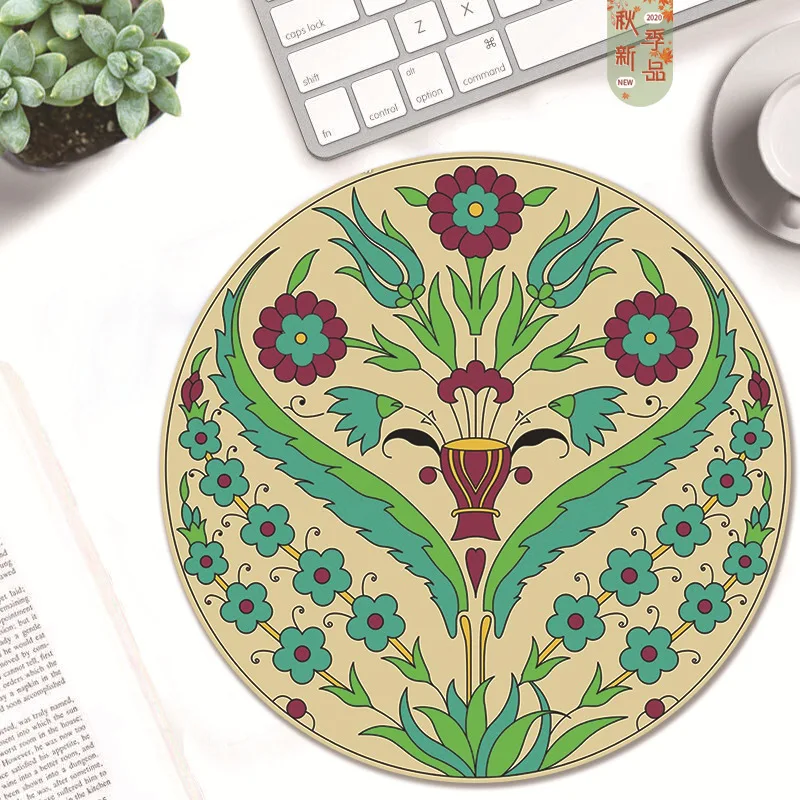 

The new round rubber cloth thickened mouse pad is customized to make cute cartoon animal girls