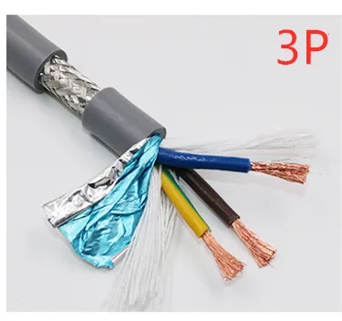 3 core 5 meter 20AWG 2/3/4/5 жилами в Транспортировочная лента экранированный кабель 5 м гибкий провод с ПВХ-изоляцией TRVVP устойчивость к изгибу коррозионно-стойкие медный провод - Цвет: 3 core 5 meter