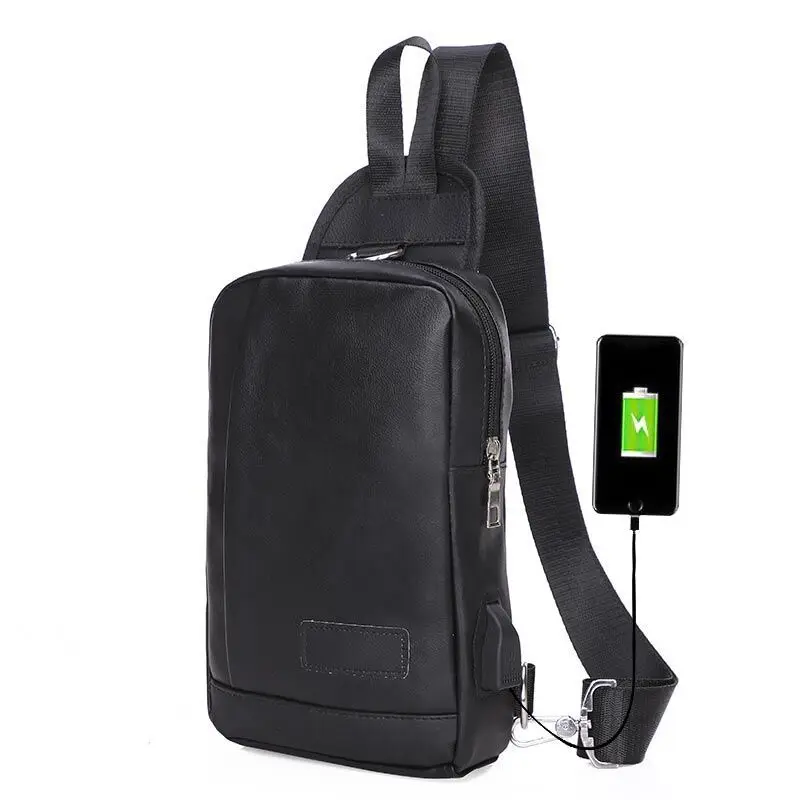 Сумка через плечо мужская с USB-разъемом |