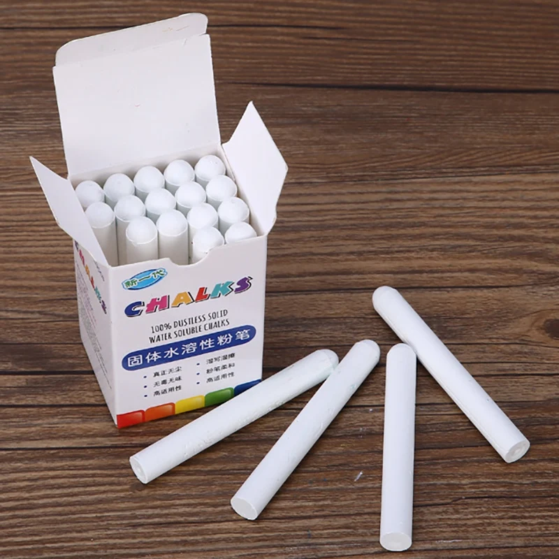 

100 Pieces / Batch of White Dust-Free Chalk Pens Removable Blackboard Marker Pen Stationery Water-Soluble Chalk