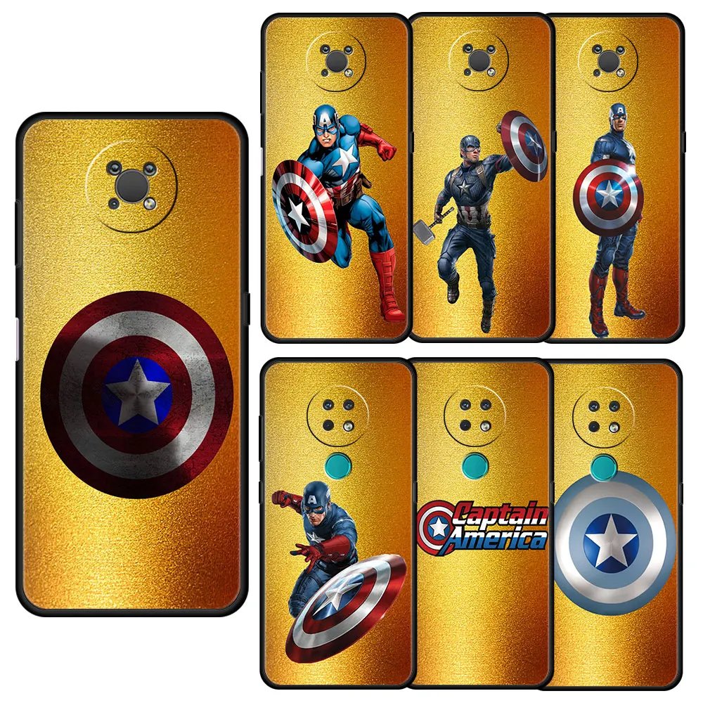 

Case For Nokia X10 X20 XR20 G10 G20 C30 C20 7.2 8.3 5.4 5.3 4.2 2.4 2.3 2.2 1.4 1.3 Coque Marvel General Shield Captain America