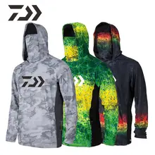 Daiwa Fishing Shirt Breathable Fishing Shirts Long Sleeve Uv Protection Upf50+ Outdoor Sportswear Clothing Fishing Wear Mens