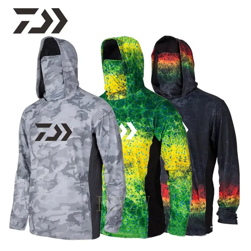 Рыболовная рубашка Daiwa дышащие рыболовные рубашки с длинным рукавом защита от УФ