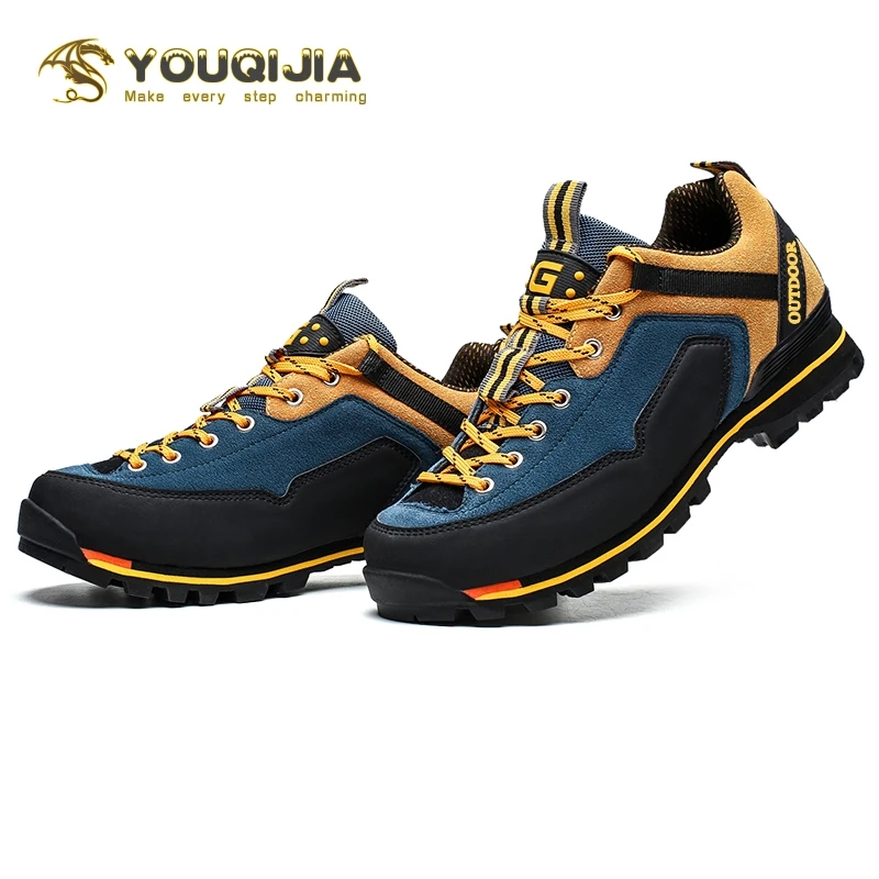 Мужская повседневная обувь Лидер продаж прогулочная водонепроницаемая кожаная