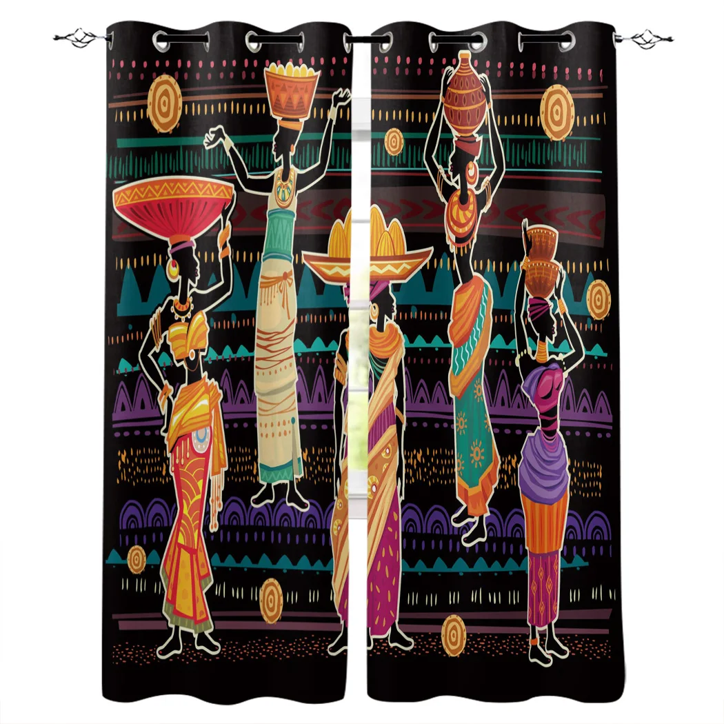 Африканский женский фартук керамический мультяшный занавес для окна s спальни