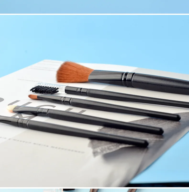 Набор кистей для макияжа 5 шт. портативный набор из пяти Кистей Для нежного и