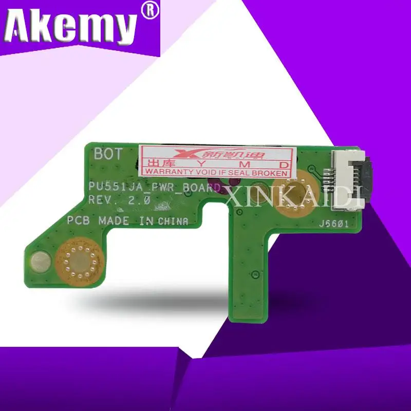 

PU551JA SW плата для ASUS PU551 PU551J PU551JA PU551JH PU551JD PU551JF DC разъем питания плата выключателя