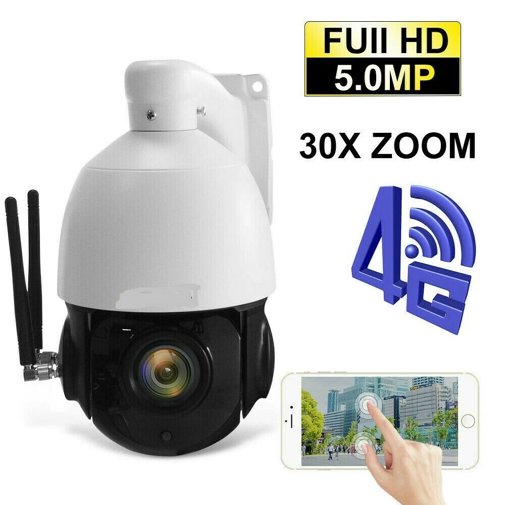

KIMPOK 5MP Wireless 3G 4G SIM Card Security Camera 1080P HD 30X Optical Zoom PTZ IP Camera Outdoor Home Wifi CCTV Camera