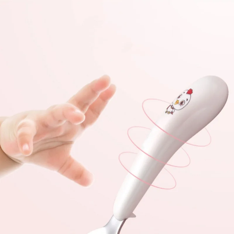 

Children Cartoon Tableware Fork Spoon Chopsticks Set BPA Free Learning Practice Cutlery Training Eating