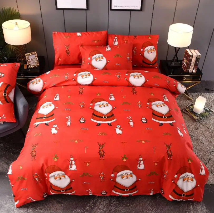 

3D Printed Merry Christmas Bedding Set Queen/Twin/King Size Christmas Decoration for Home
