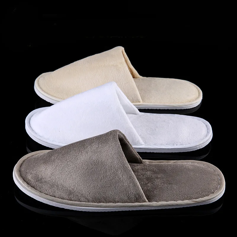 

Non-slip Classic Hotel Slippers Loafer Shoe Guest Slippers Four Seasons Flip Flop Wedding Shoes Home Slippers Comfortable Unisex