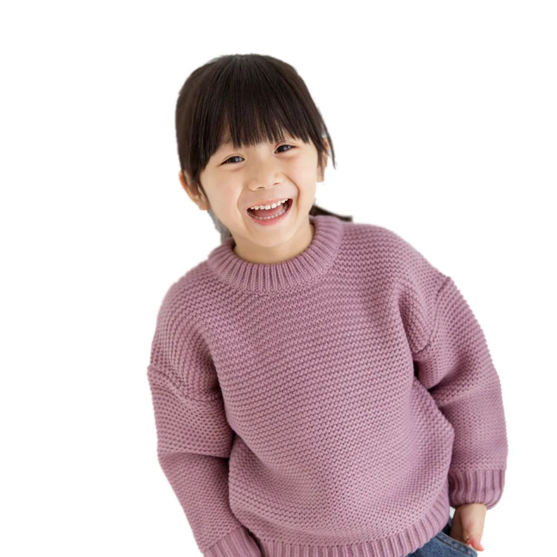 2020 Новые свитера для девочек вязаная детская одежда модные зимний толстый