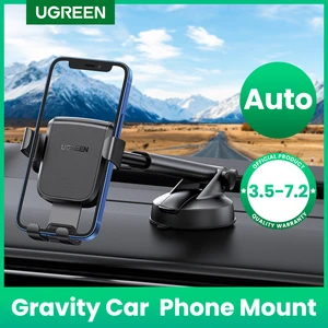 UGREEN Автомобильный держатель для телефона, гравитационная Автомобильная присоска, подставка для телефона, мобильный телефон для iPhone 13 12 Xiaomi Redmi Samsung Huawei