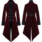 Женский пиджак в стиле стимпанк, длинная Готическая куртка в викторианском стиле, костюмы для косплея на Хэллоуин, средневековые винтажные плащи