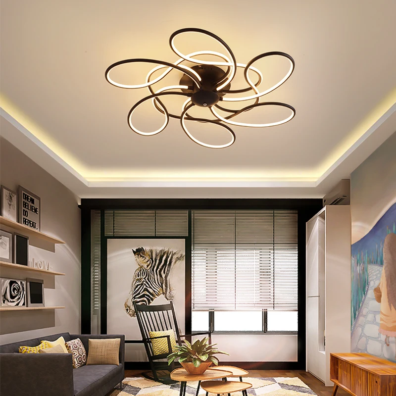 Современные светодиодные потолочные лампы для гостиной спальни Кабинета