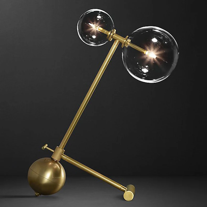 

Postmodern Table Lamp Clear glass lampshade Home Decor LED Lights fixtures bed room Desk Lamps for Bedroom living room Lighting