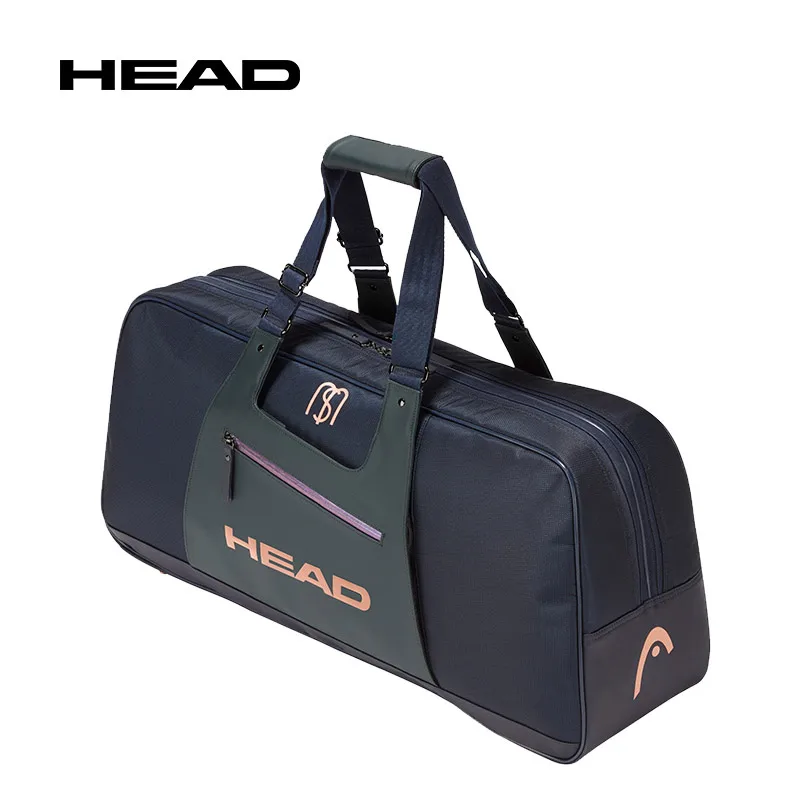 Sharapova Same Type HEAD Tennis Handbag 6 Tennis Squash Rackets Sports Bag Women Training Badminton Racquets High-end Backpack