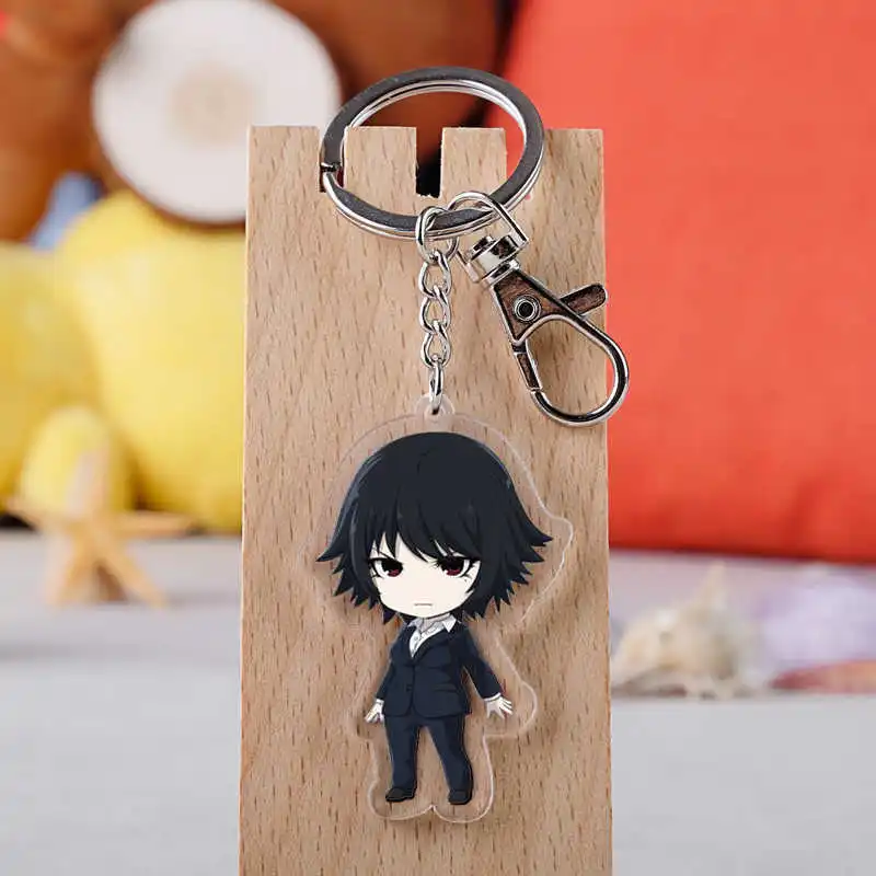 Модные Акриловые брелки для ключей в стиле аниме людей брелок-подвеска унисекс